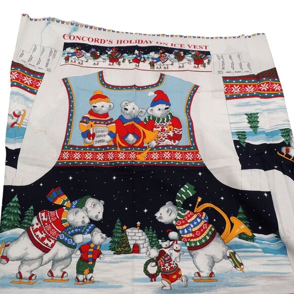 Concords Holiday on Ice Vest womens cut and sew - Picture 1 of 2